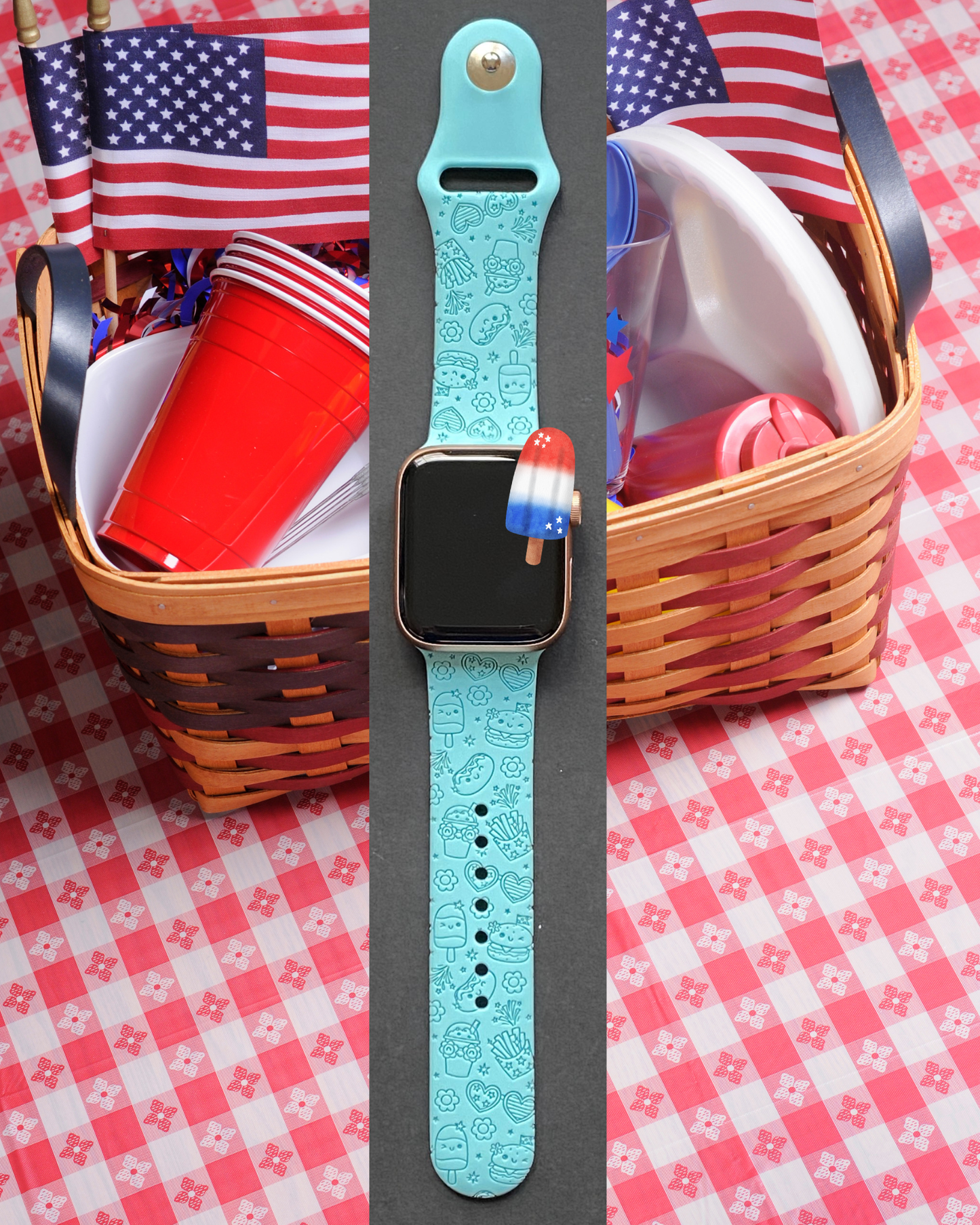 4th of July BBQ Watch Band For Apple Watch