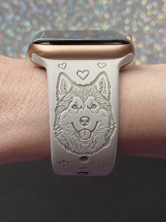 Alaskan Malamute Dog Watch Band For Apple Watch
