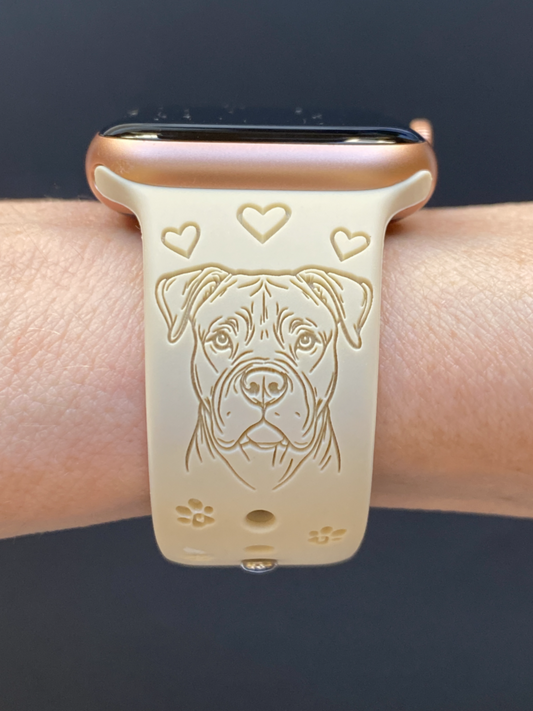 American Bulldog Dog Watch Band For Apple Watch