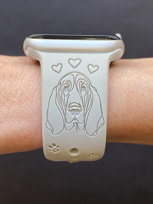 Basset Hound Dog Watch Band For Apple Watch