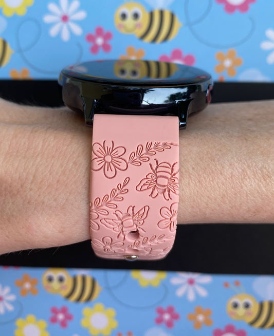 Bee Floral 20mm Samsung Galaxy Watch Band