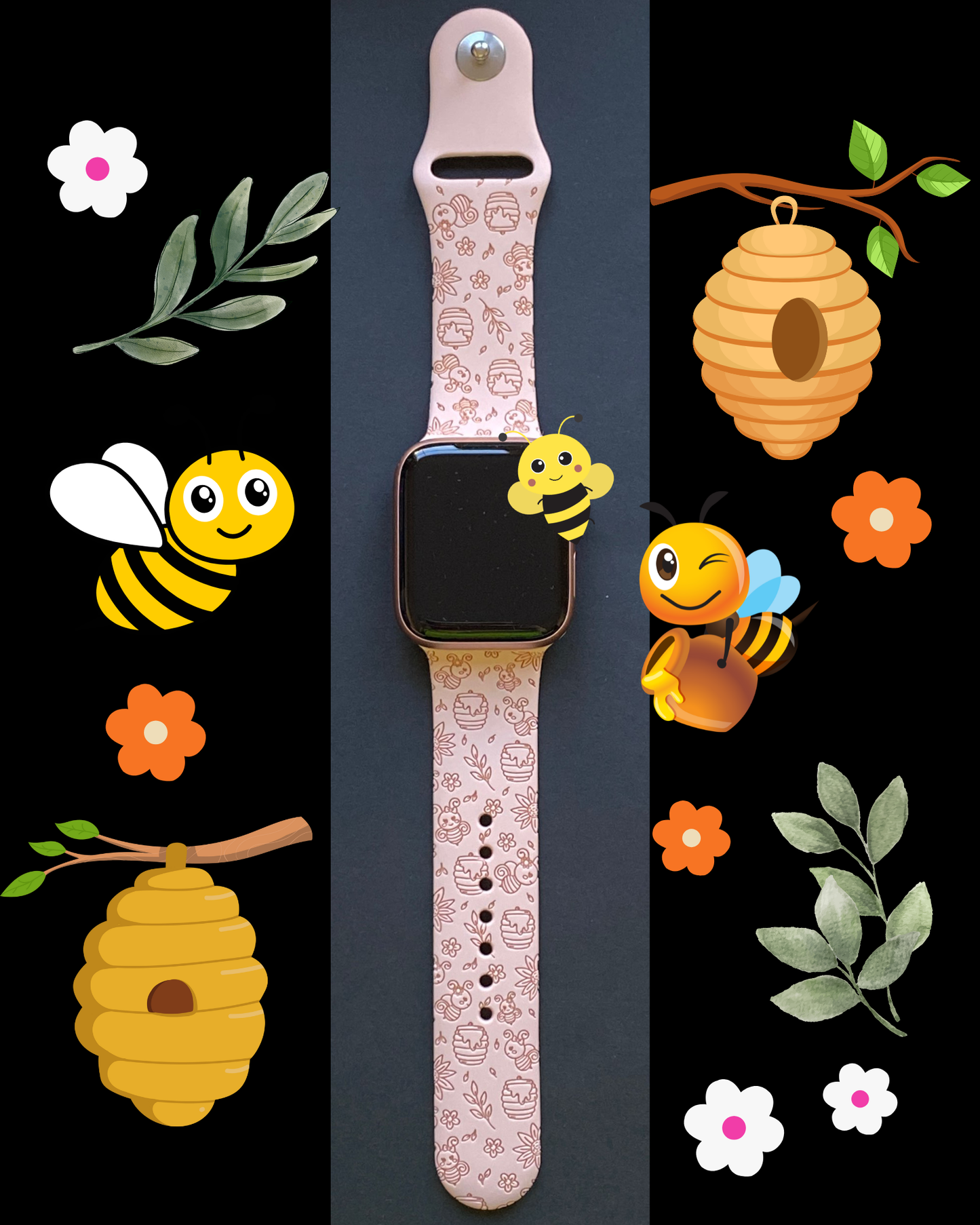 Bee Hive Watch Band For Apple Watch