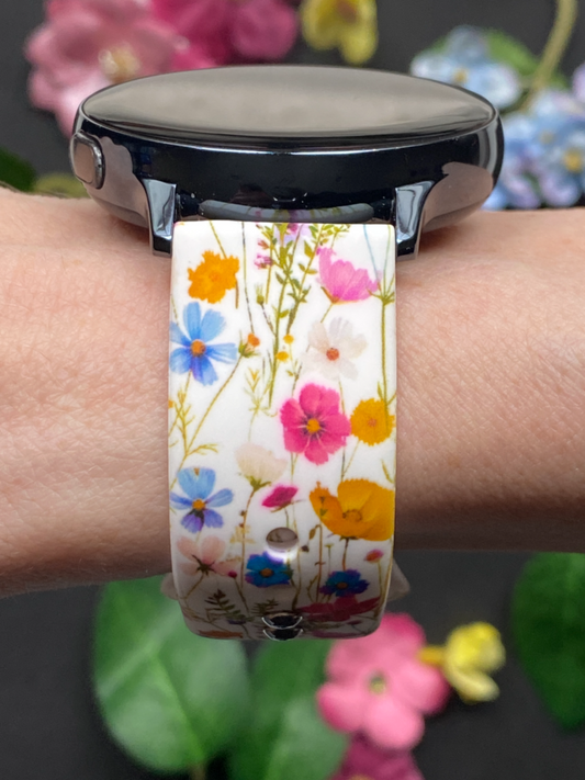 Spring Wildflowers Samsung Galaxy Watch Band