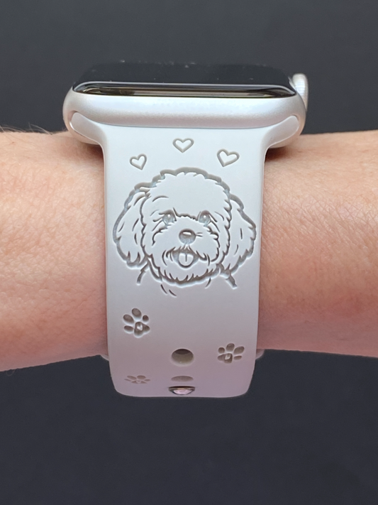 Bichon Frise Dog Watch Band For Apple Watch