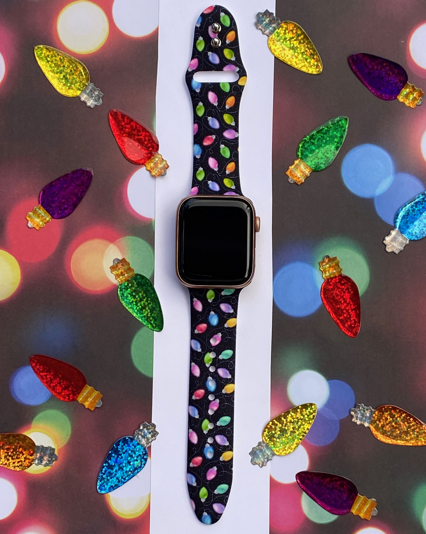 Christmas Lights Watch Band For Apple Watch