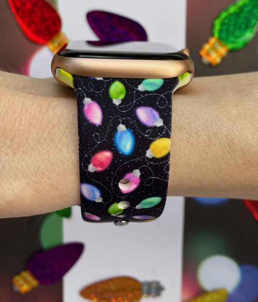 Christmas Lights Watch Band For Apple Watch