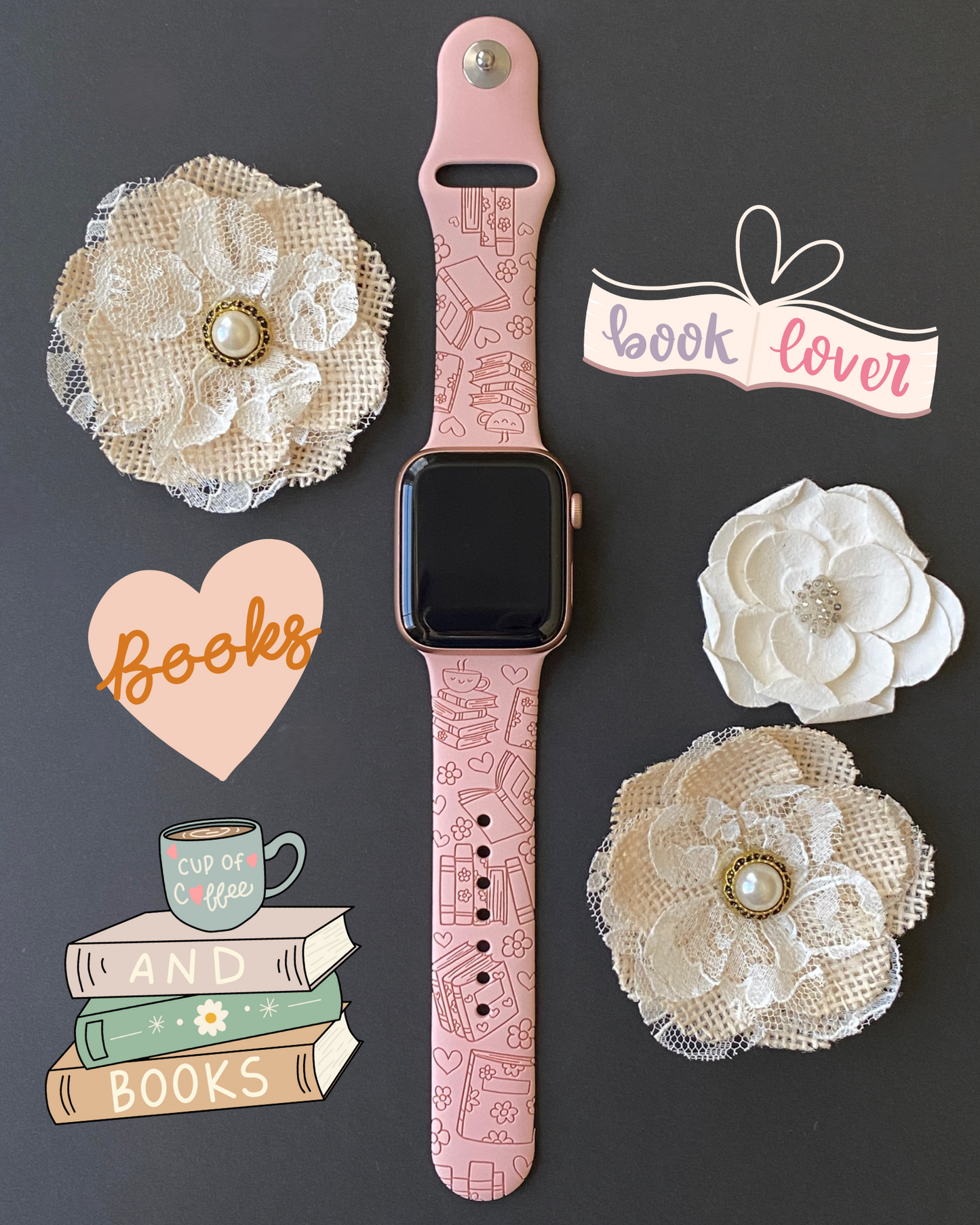 Book Lover Watch Band For Apple Watch