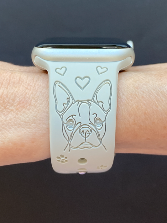 Boston Terrier Dog Watch Band For Apple Watch