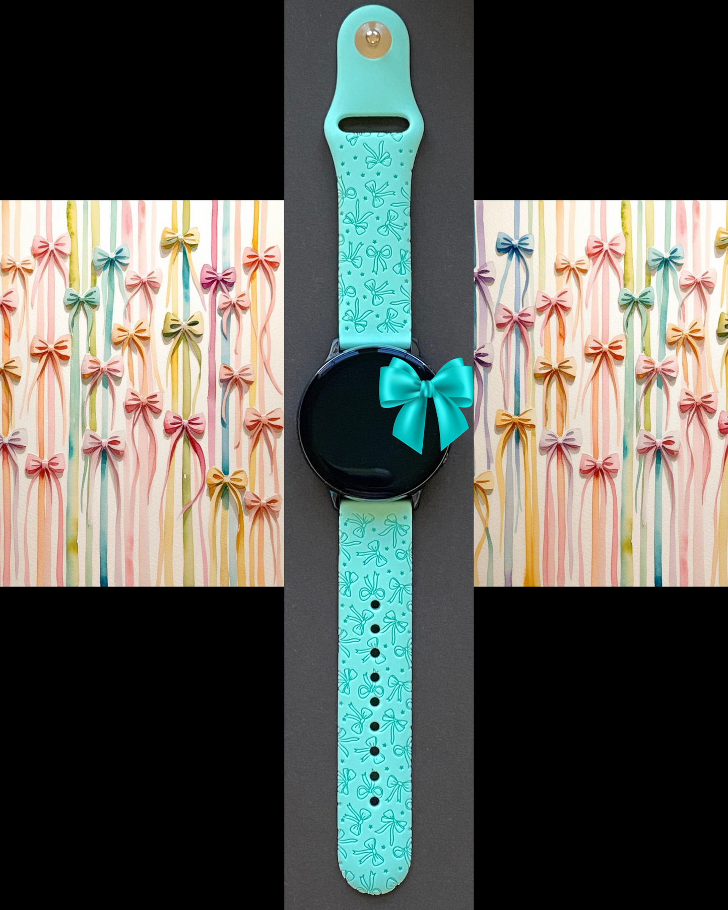 Bows and Stars 20mm Samsung Galaxy Watch Band