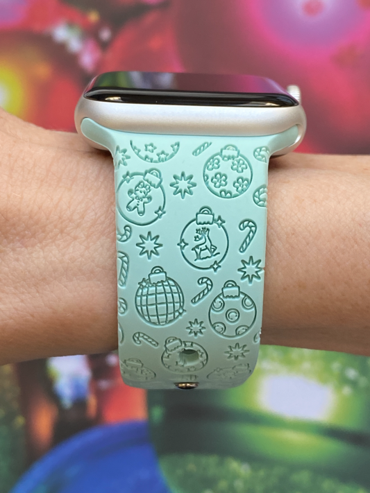 Christmas Tree Bulbs Watch Band For Apple Watch