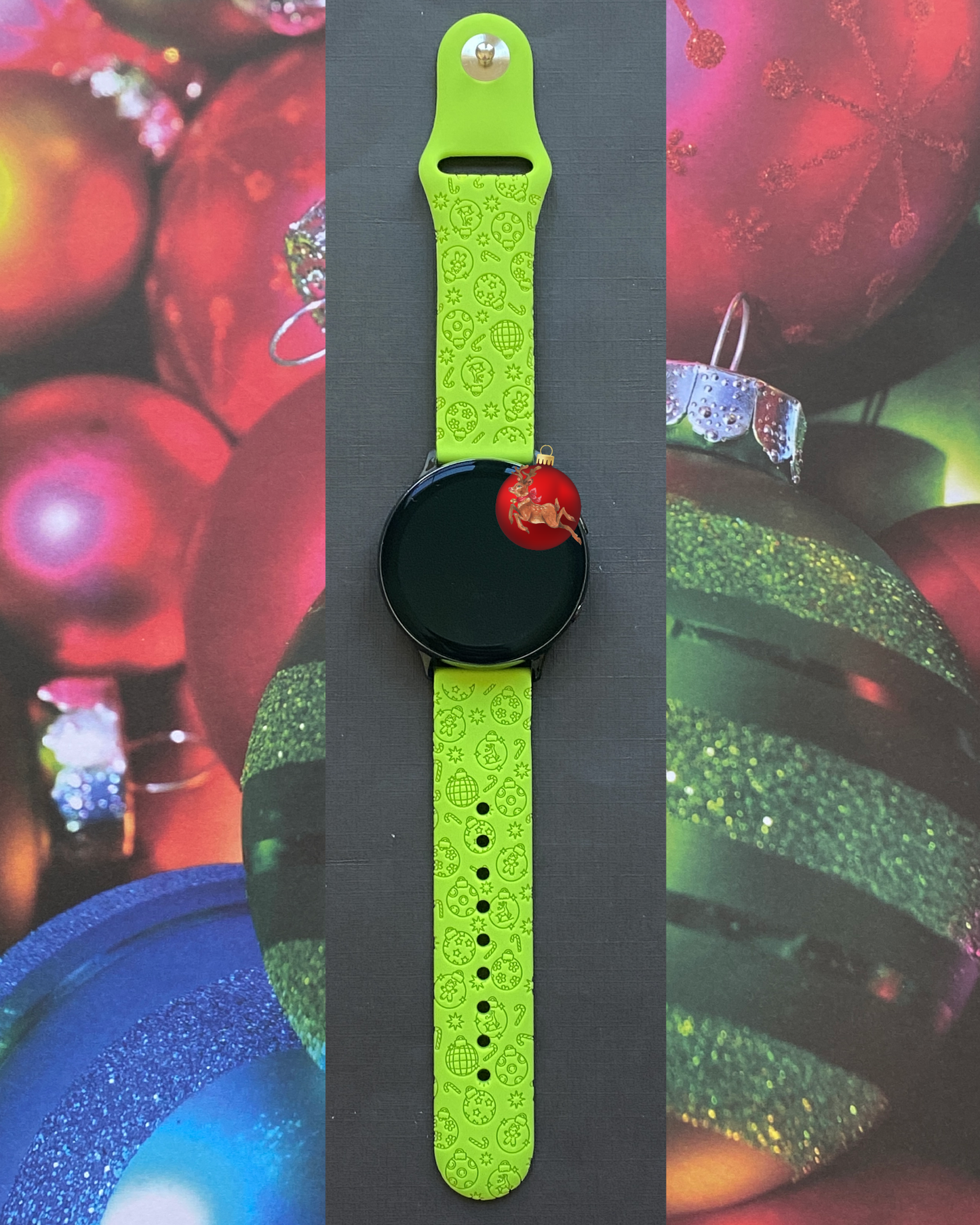 Christmas Tree Bulbs 20mm Samsung Galaxy Watch Band