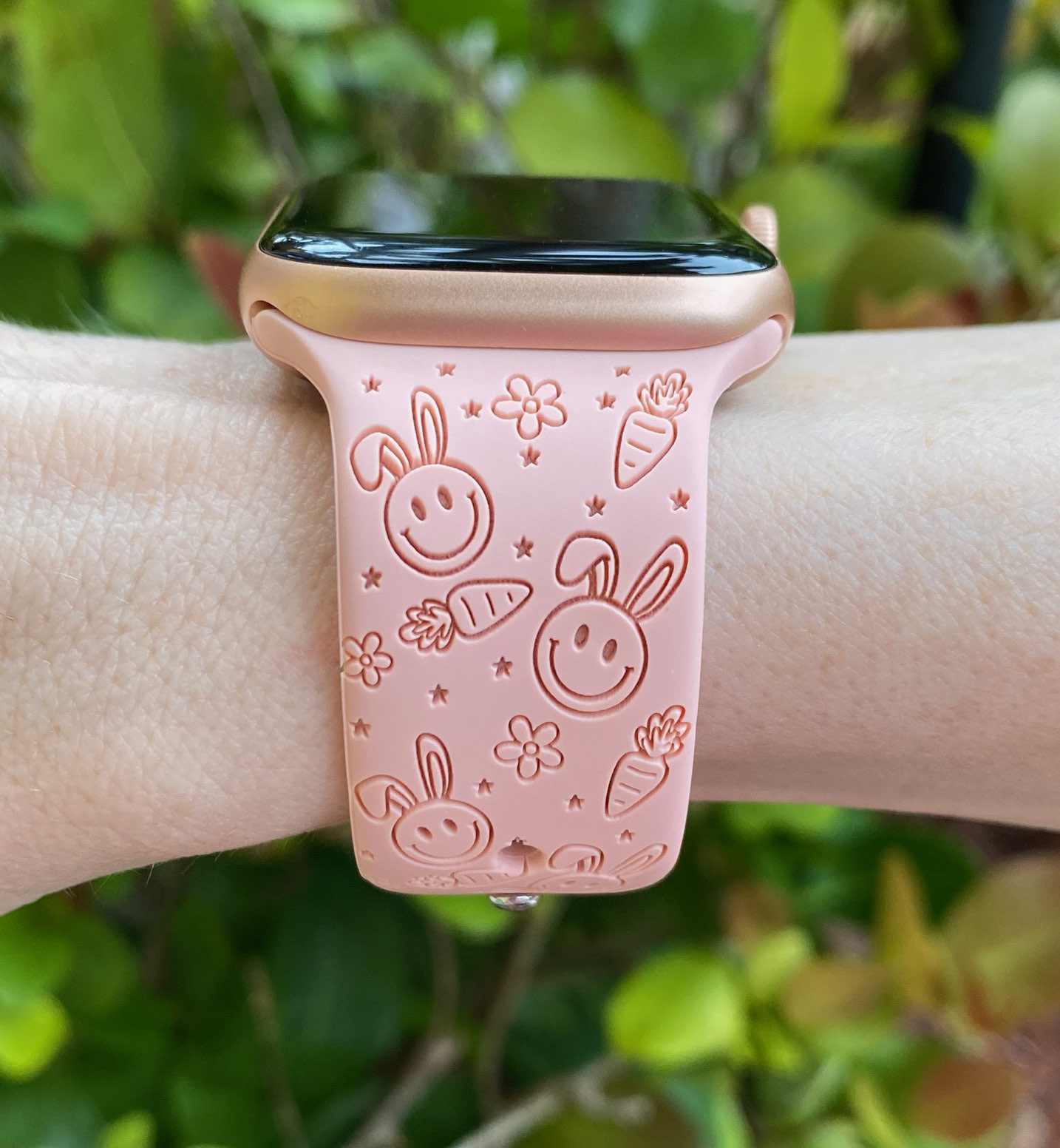 Easter Bunny Smiley Watch Band For Apple Watch
