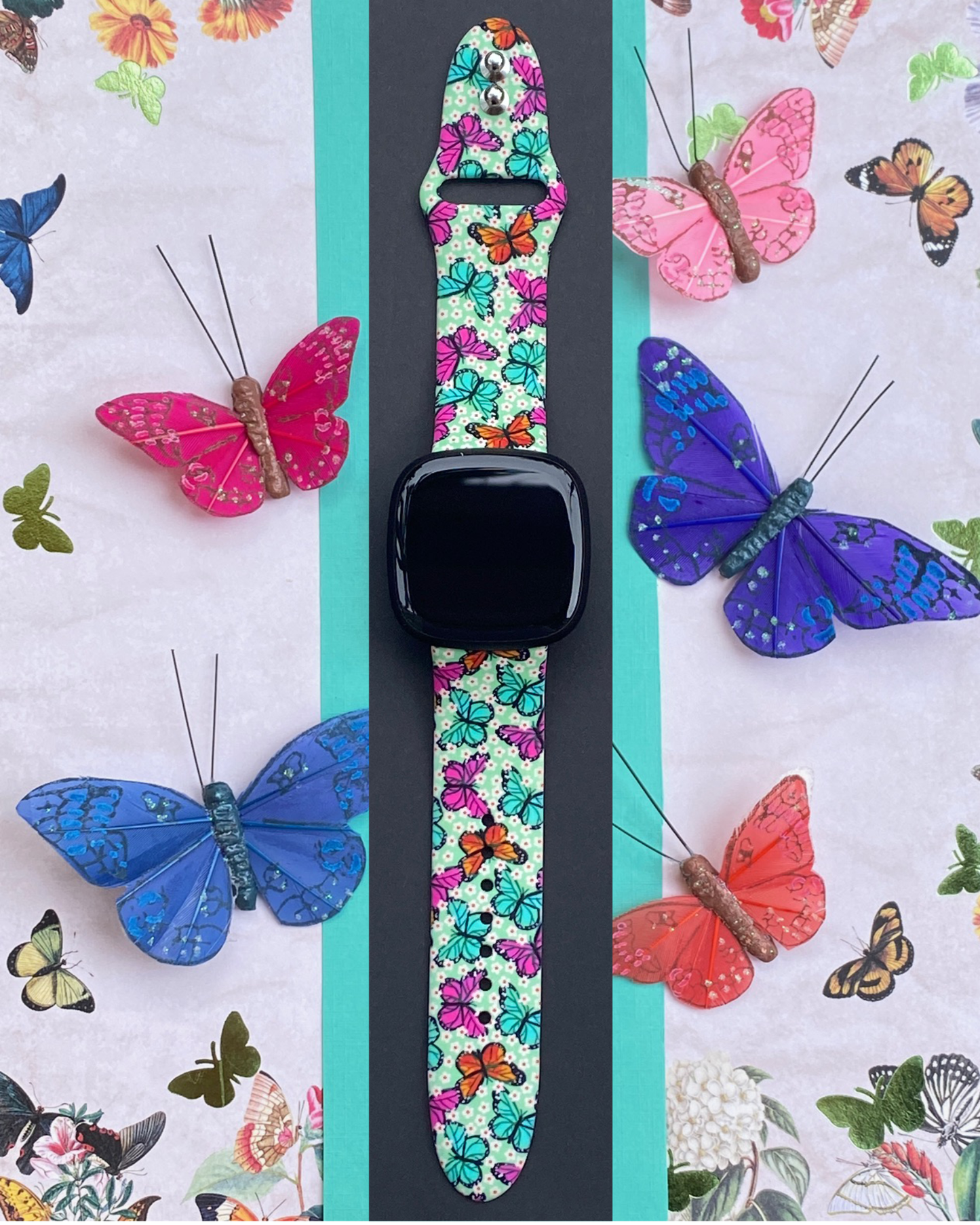 Butterfly Fitbit Versa 3/Versa 4/Sense/Sense 2 Watch Band