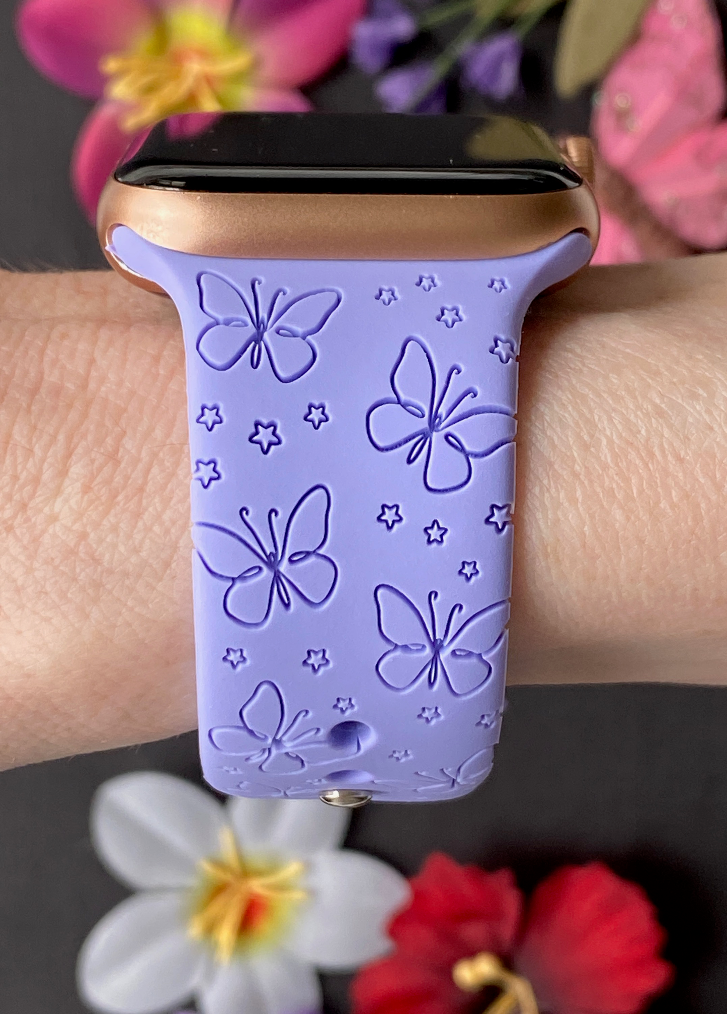 Butterflies and Stars Watch Band For Apple Watch
