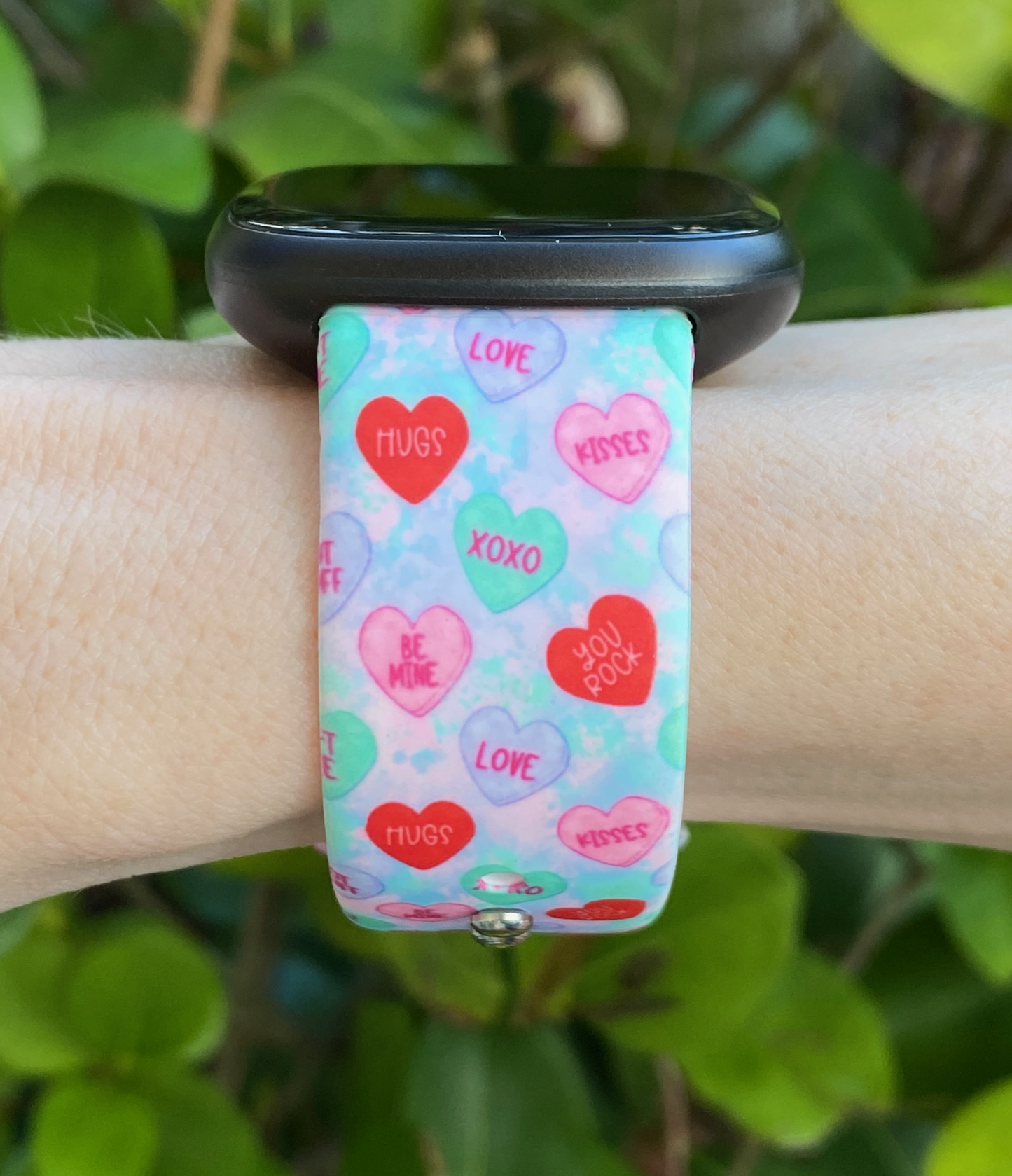Candy Hearts Fitbit Versa 3/Versa 4/Sense/Sense 2 Watch Band