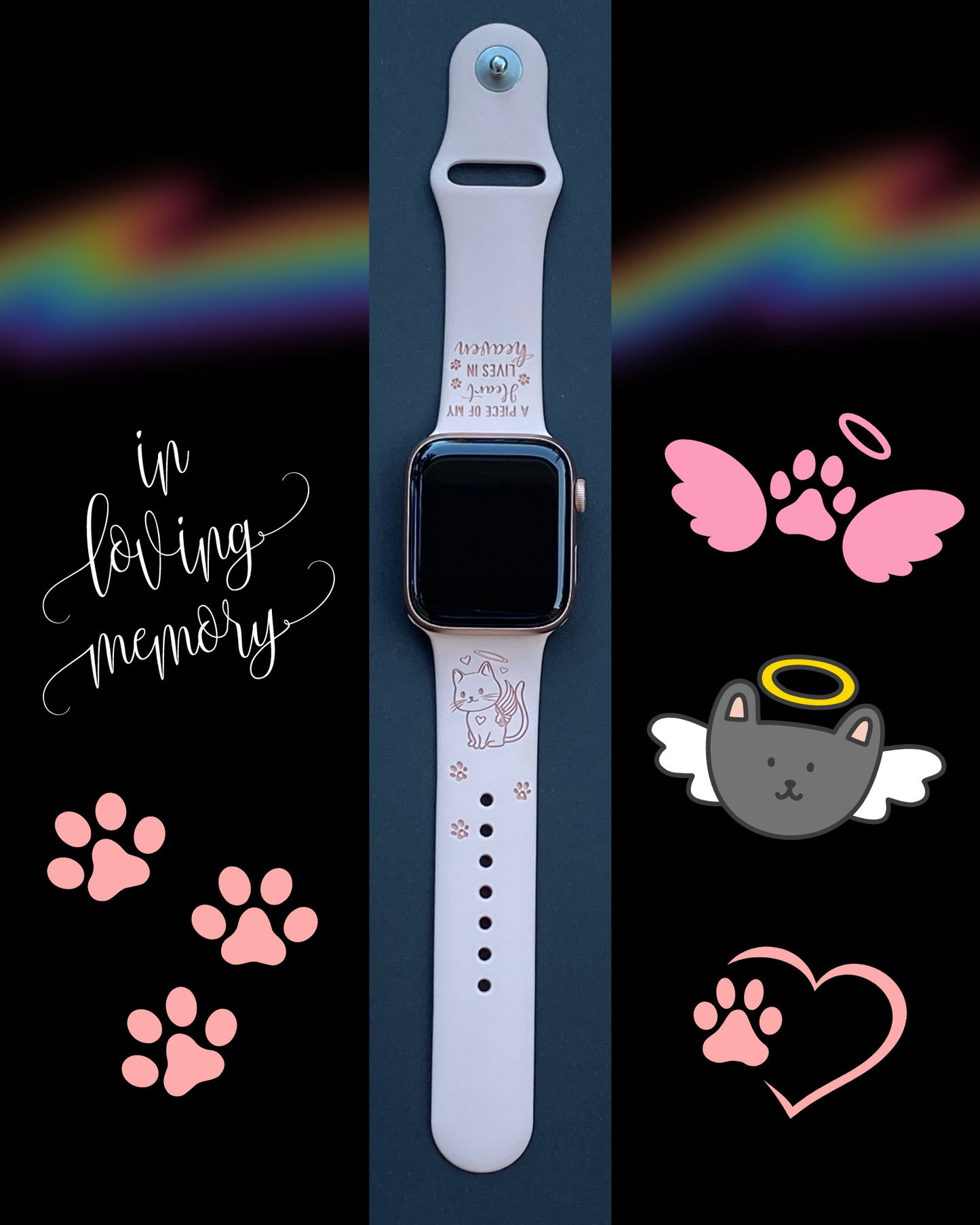 Cat Memorial Watch Band For Apple Watch