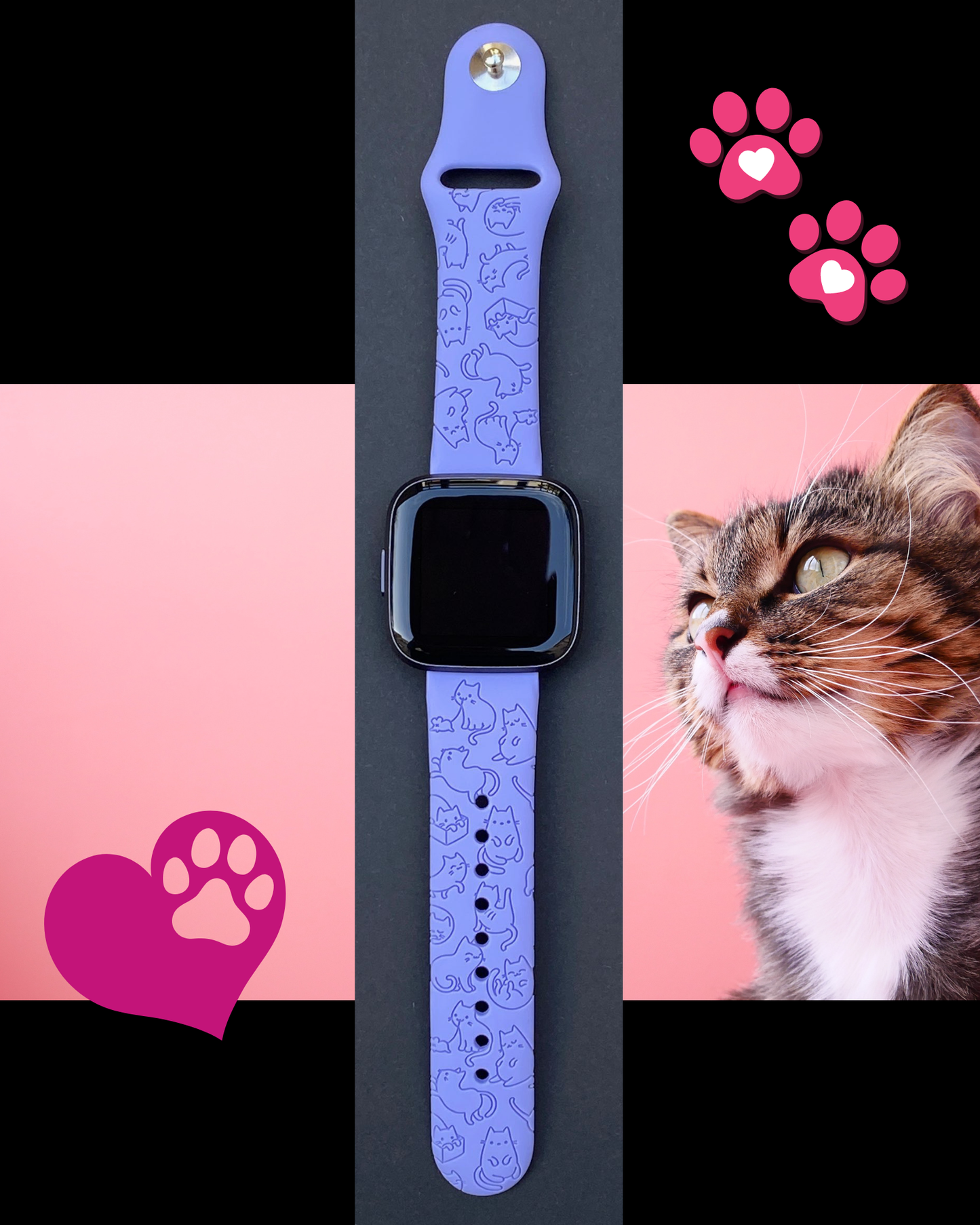 Cats Fitbit Versa 1/2 Watch Band