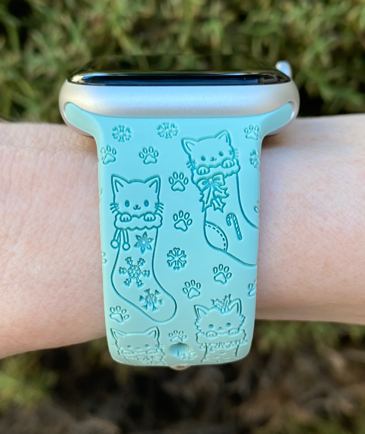 Christmas Cats Stocking Watch Band For Apple Watch