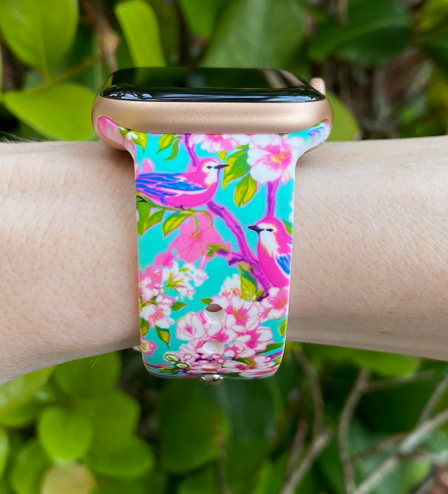 Birds and Blossoms Watch Band For Apple Watch