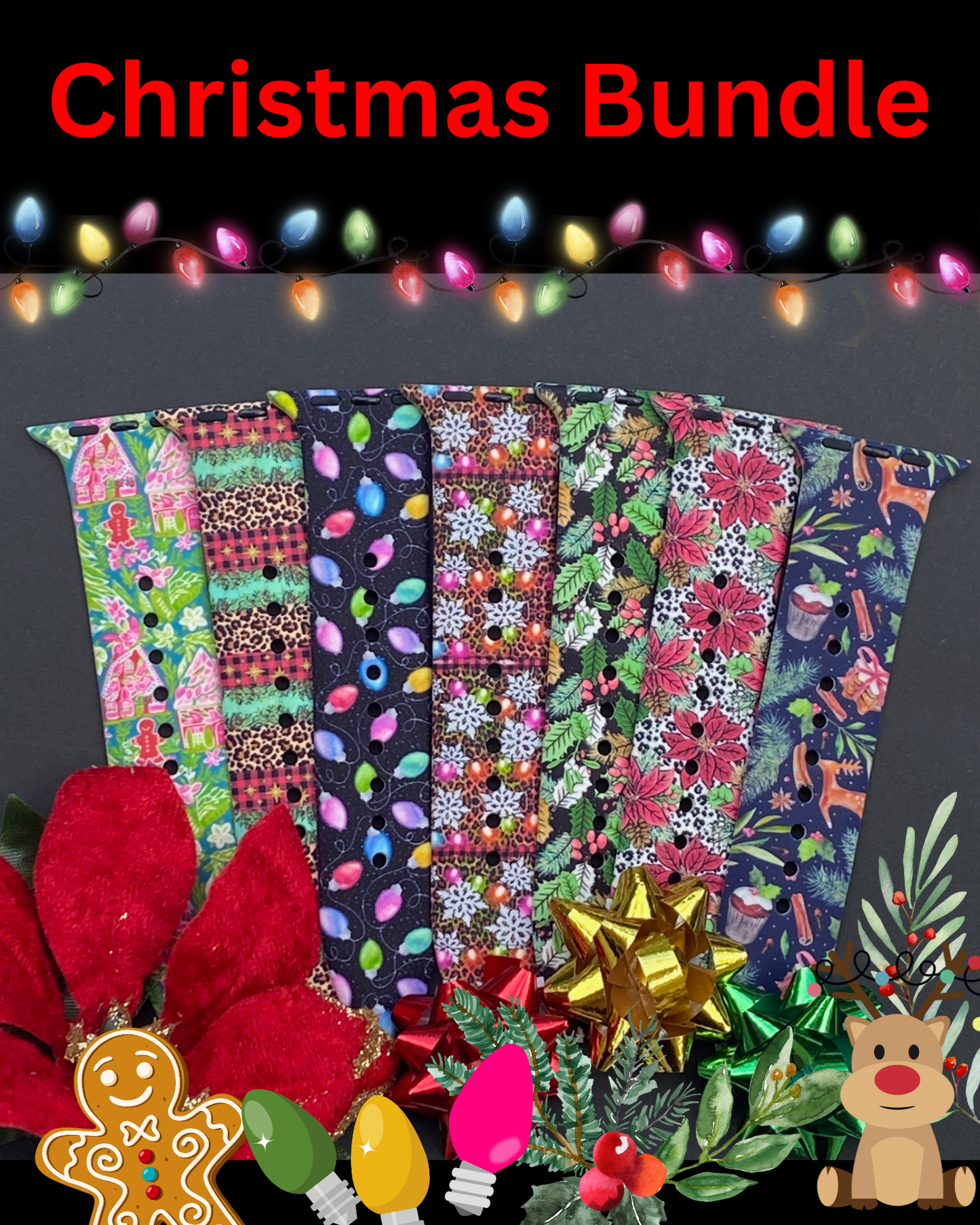 Christmas Holiday Bundle Watch Bands For Apple Watch