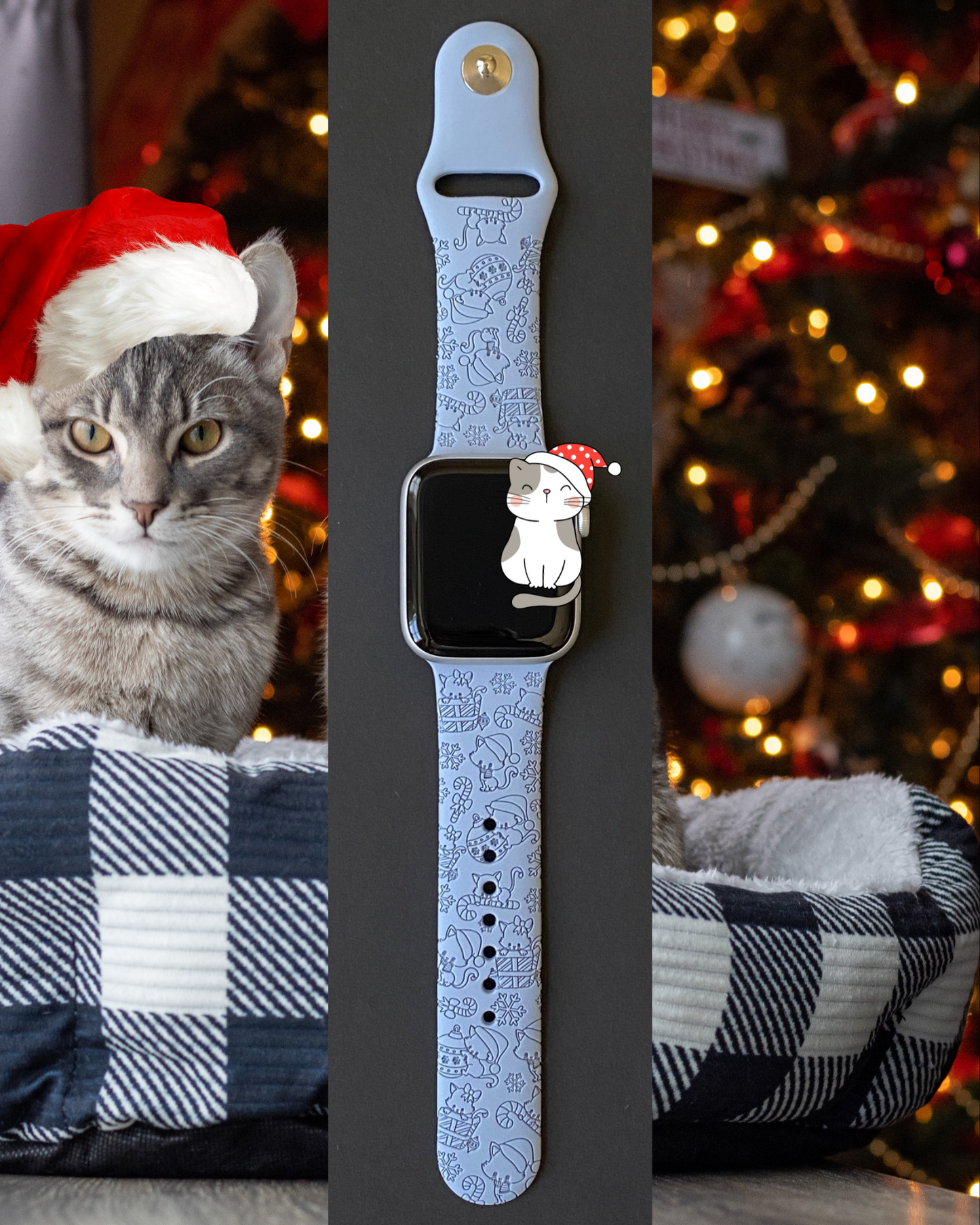 Christmas Cats Watch Band For Apple Watch