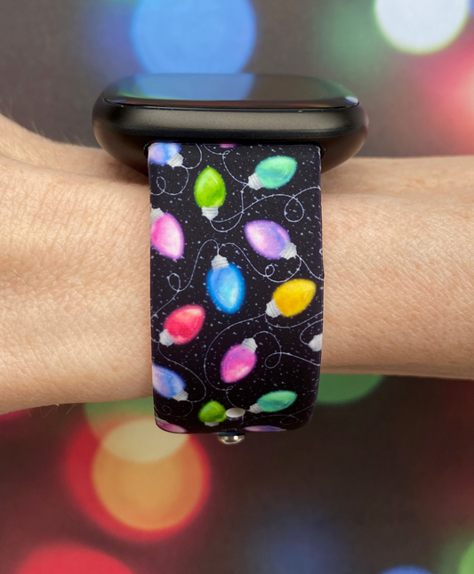 Christmas Lights Fitbit Versa 3/Versa 4/Sense/Sense 2 Watch Band