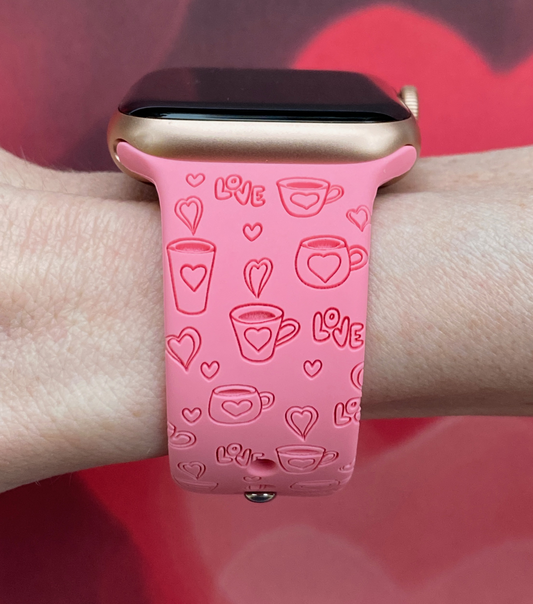 Coffee Love Valentine Watch Band For Apple Watch