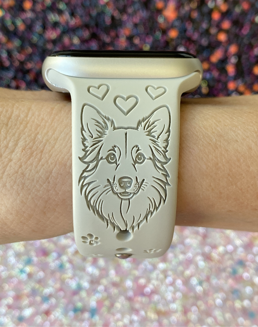 Border Collie Dog Watch Band For Apple Watch