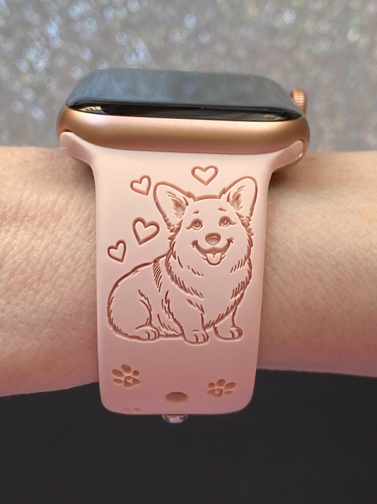 Short Tail Corgi Dog Watch Band For Apple Watch