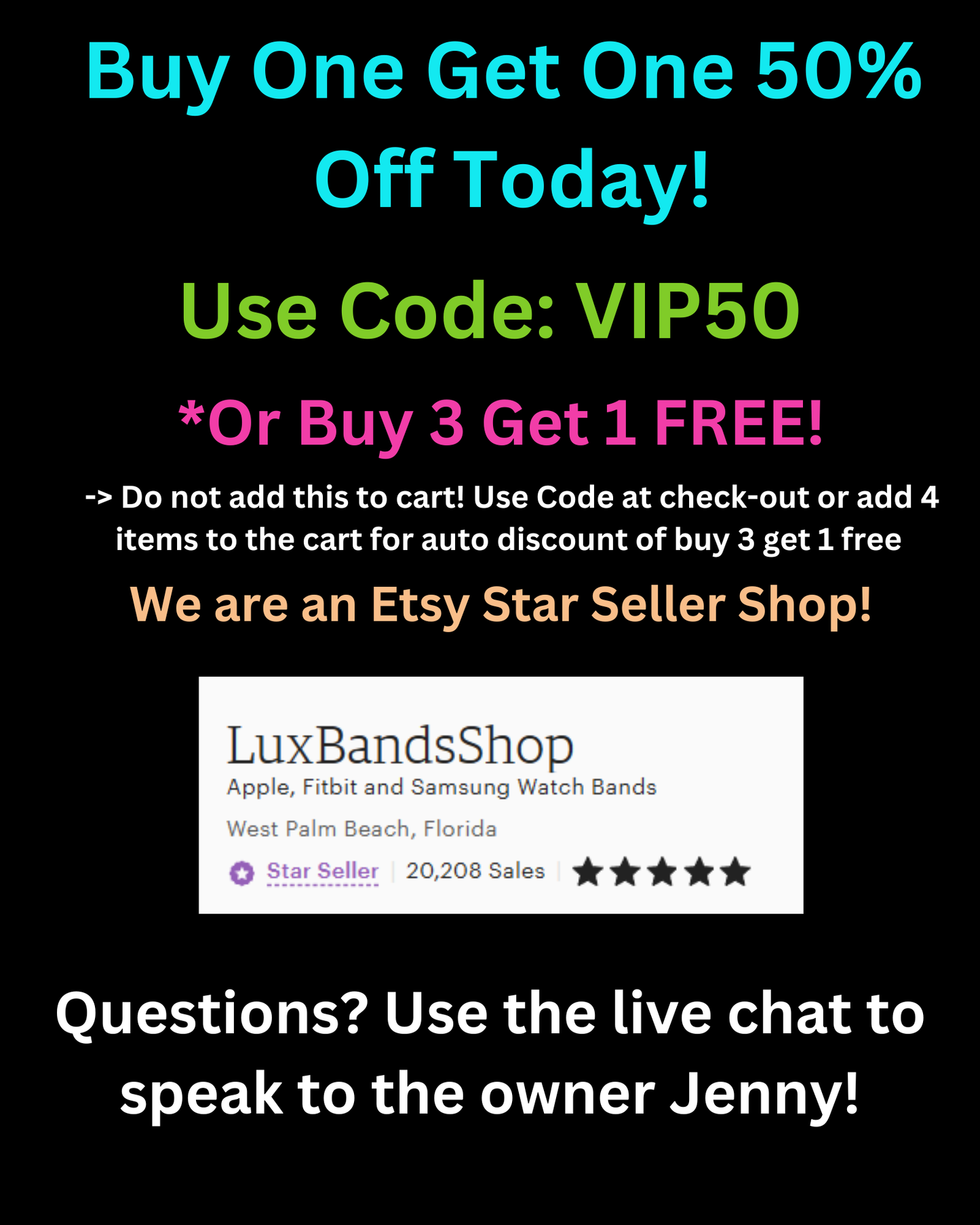 BOGO Coupon Code! Do Not Add This To Cart :)