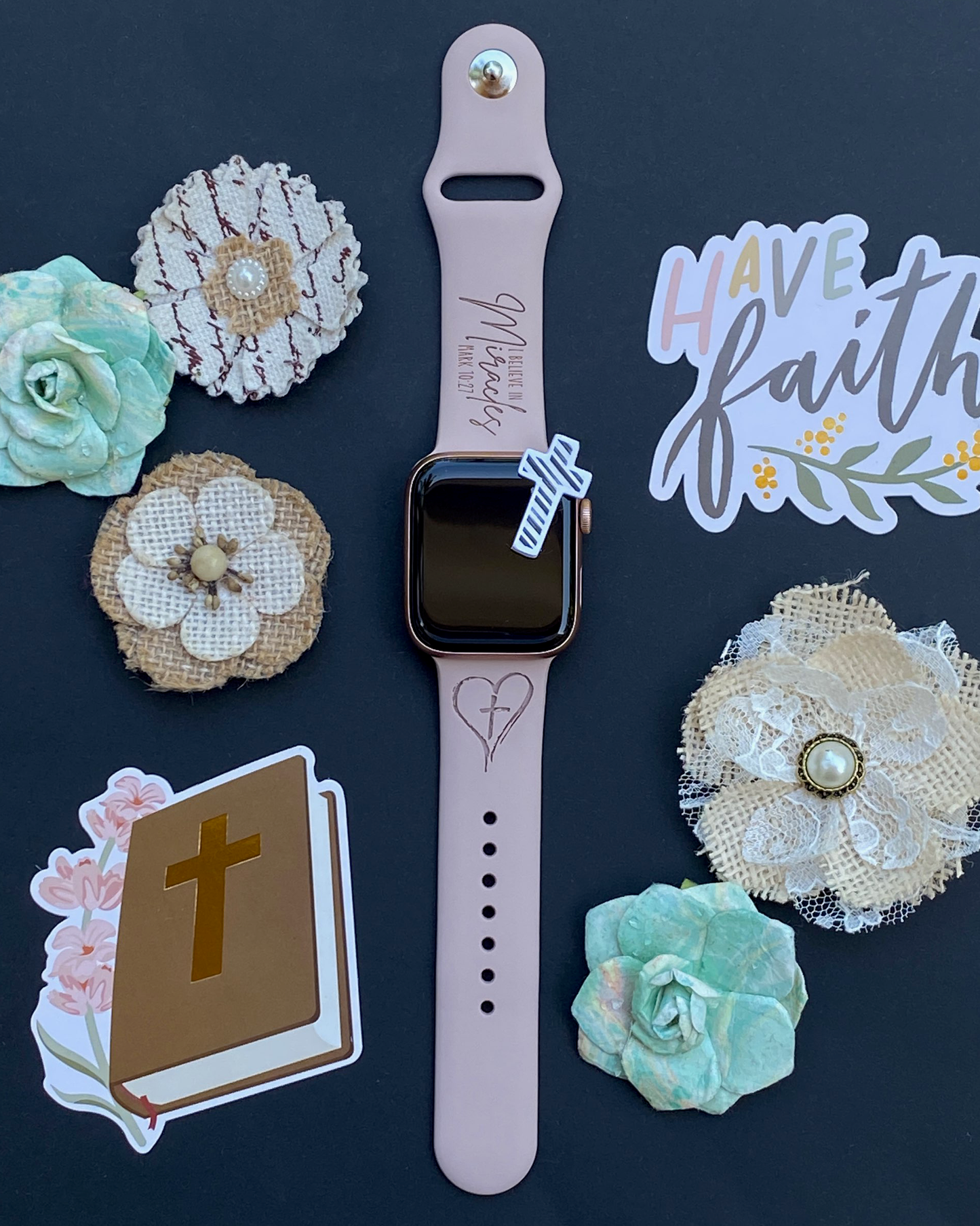 Cross and Verse Watch Band For Apple Watch