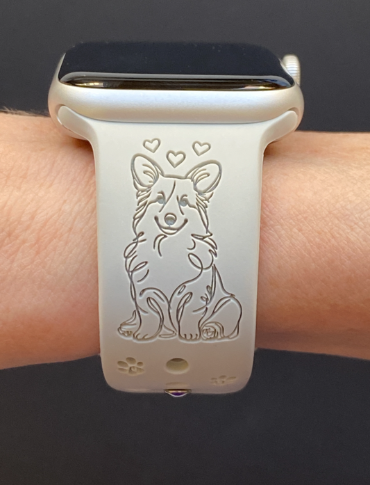 Cute Corgi Dog Watch Band For Apple Watch