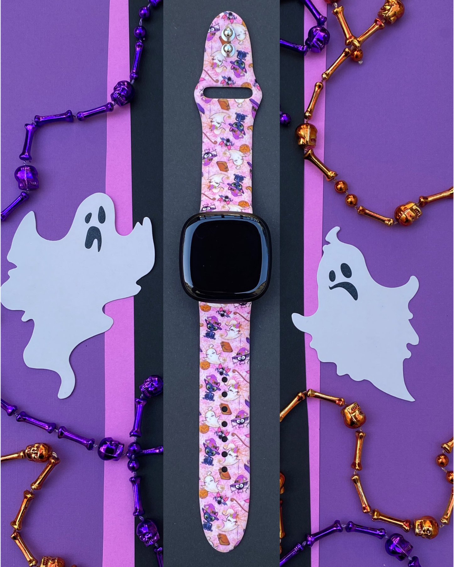 Cute Halloween Fitbit Versa 3/Versa 4/Sense/Sense 2 Watch Band