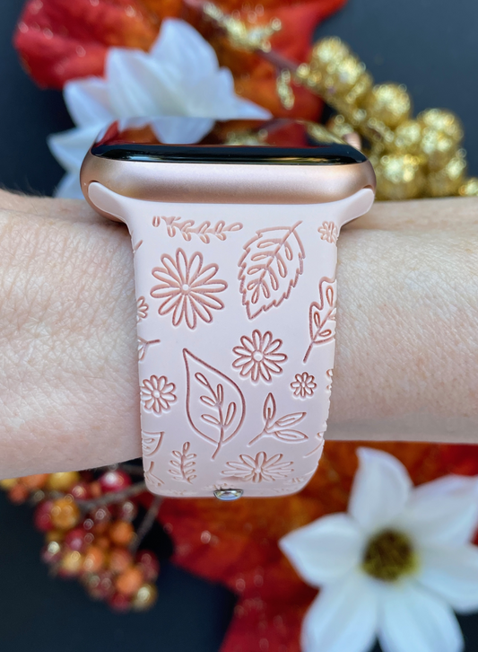 Fall Floral Watch Band For Apple Watch
