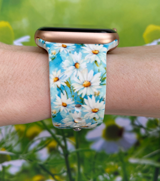 Daisy Flower Watch Band For Apple Watch