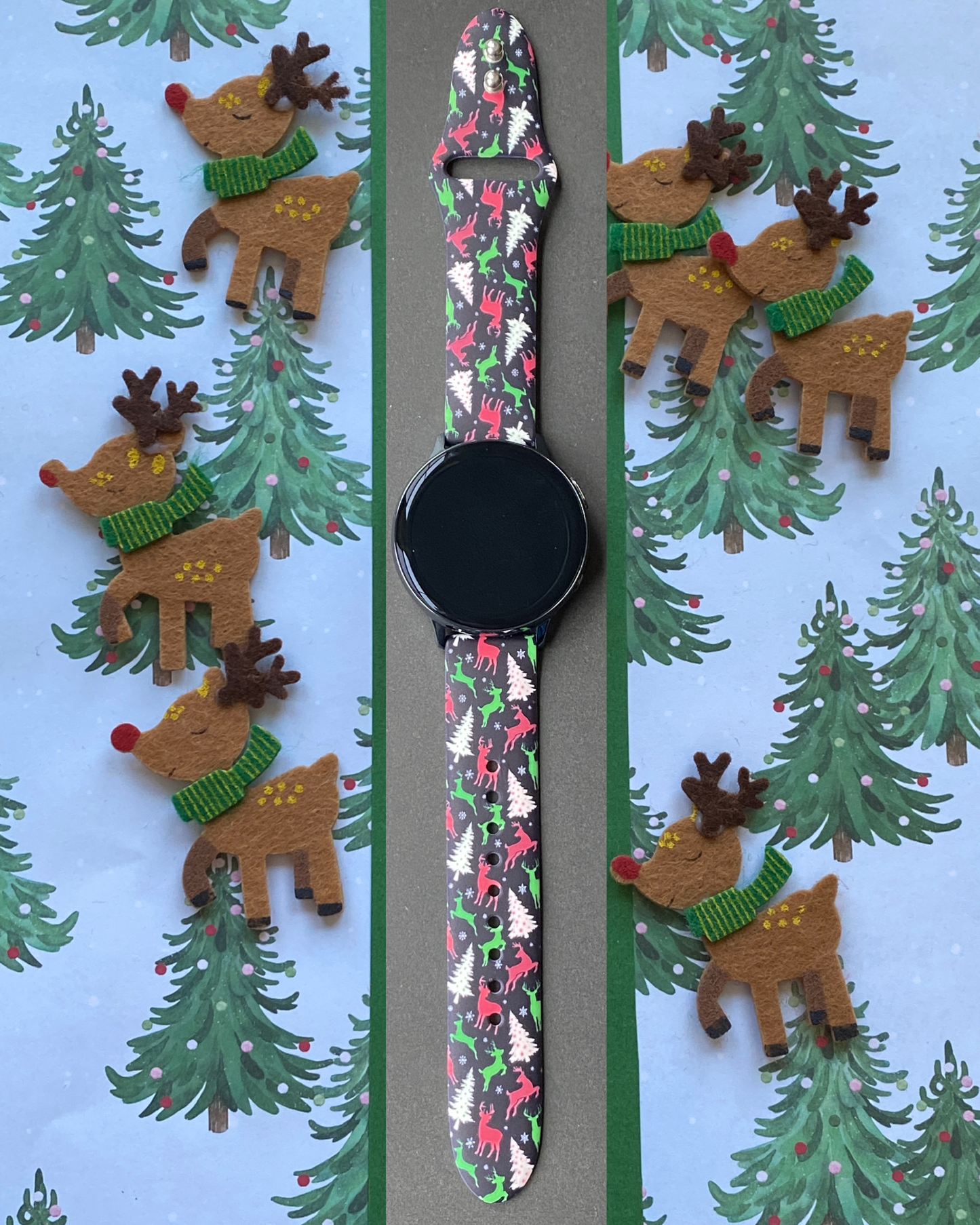 Christmas Deer Samsung Galaxy Watch Band