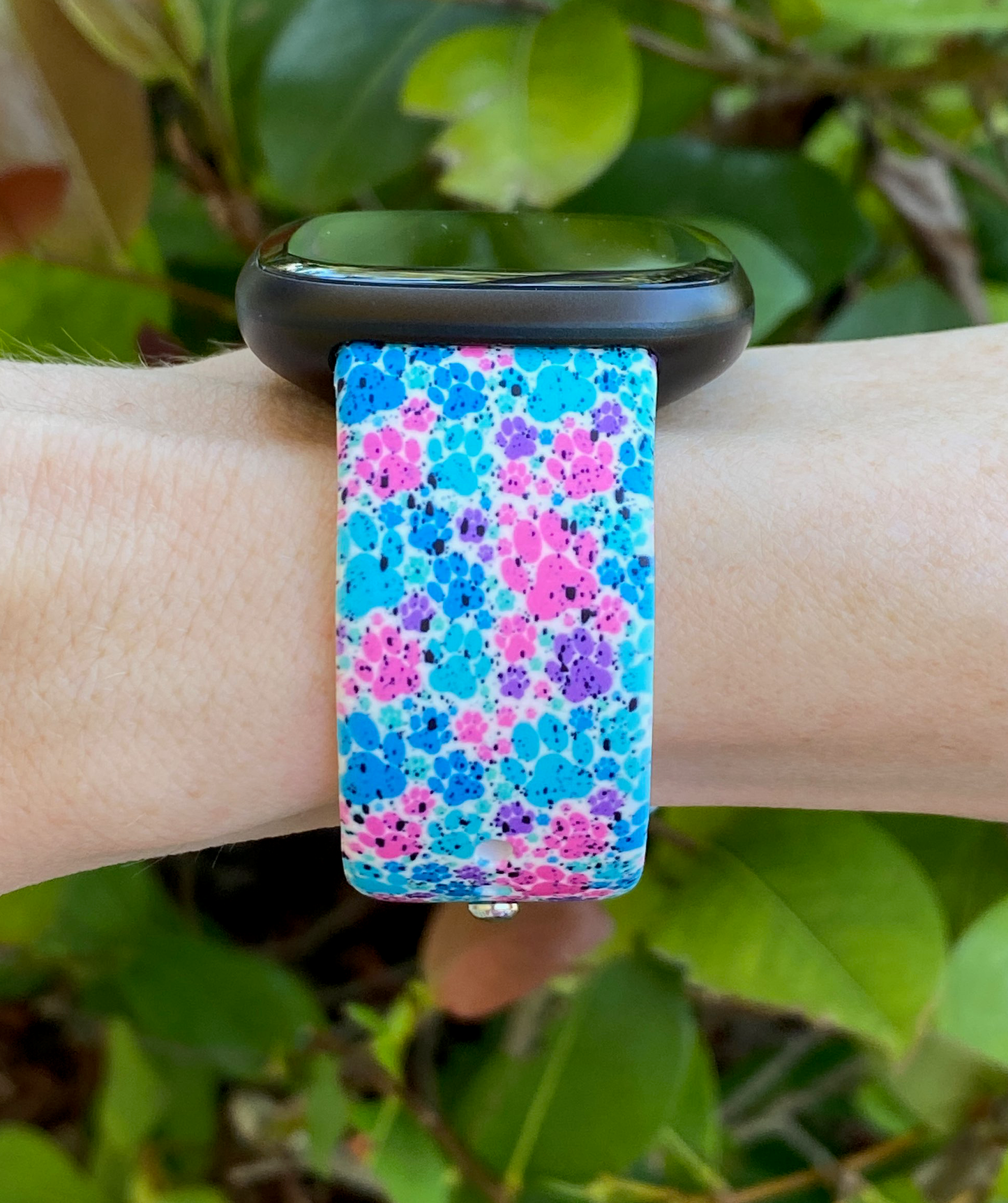 Dog Paw Splatter Fitbit Versa 1/2 Watch Band