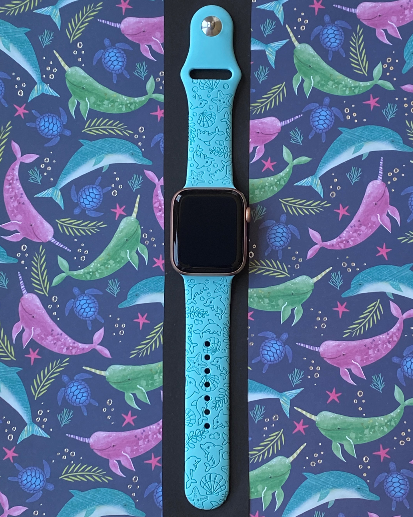 Tropical Dolphins Watch Band For Apple Watch