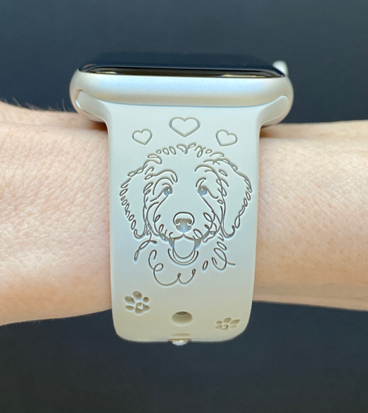 Golden Doodle Dog Watch Band For Apple Watch