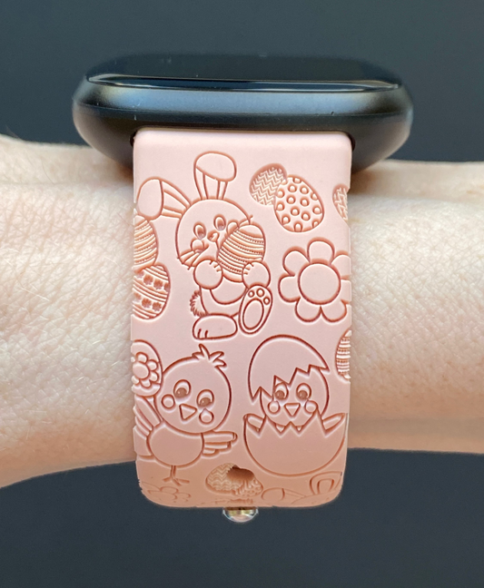 Easter Bunnies and Chicks Fitbit Versa 3/Versa 4/Sense/Sense 2 Watch Band