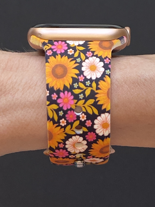 Fall Sunflower Watch Band For Apple Watch