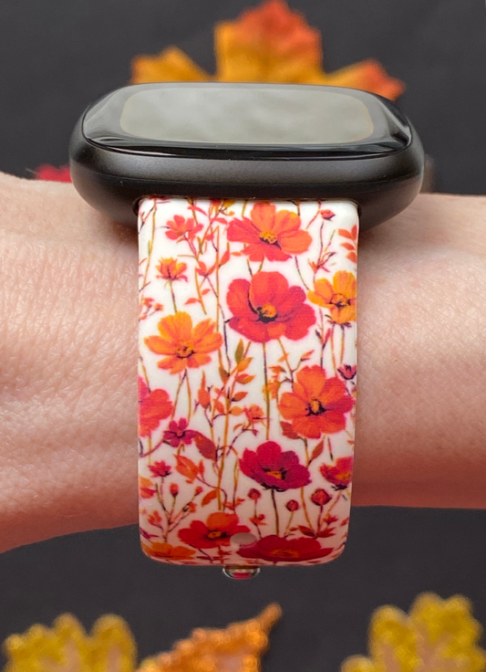 Fall Wildflowers Fitbit Versa 3/Versa 4/Sense/Sense 2 Watch Band