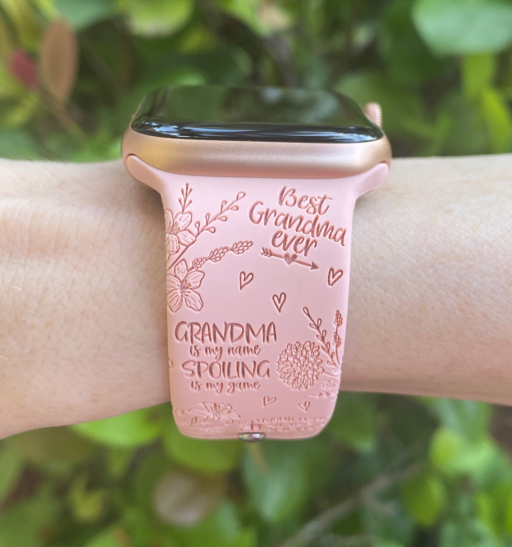 Grandma Floral Watch Band For Apple Watch