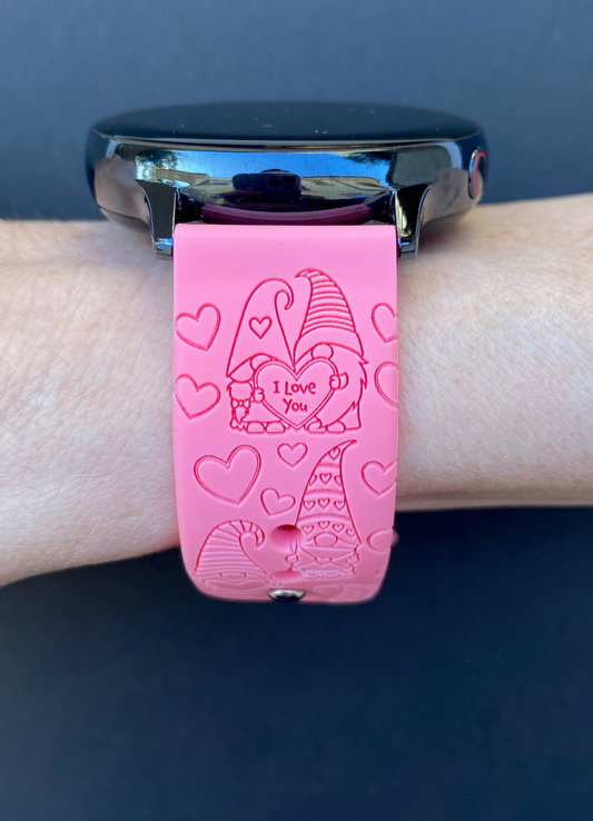 Valentine Gnomes 20mm Samsung Galaxy Watch Band