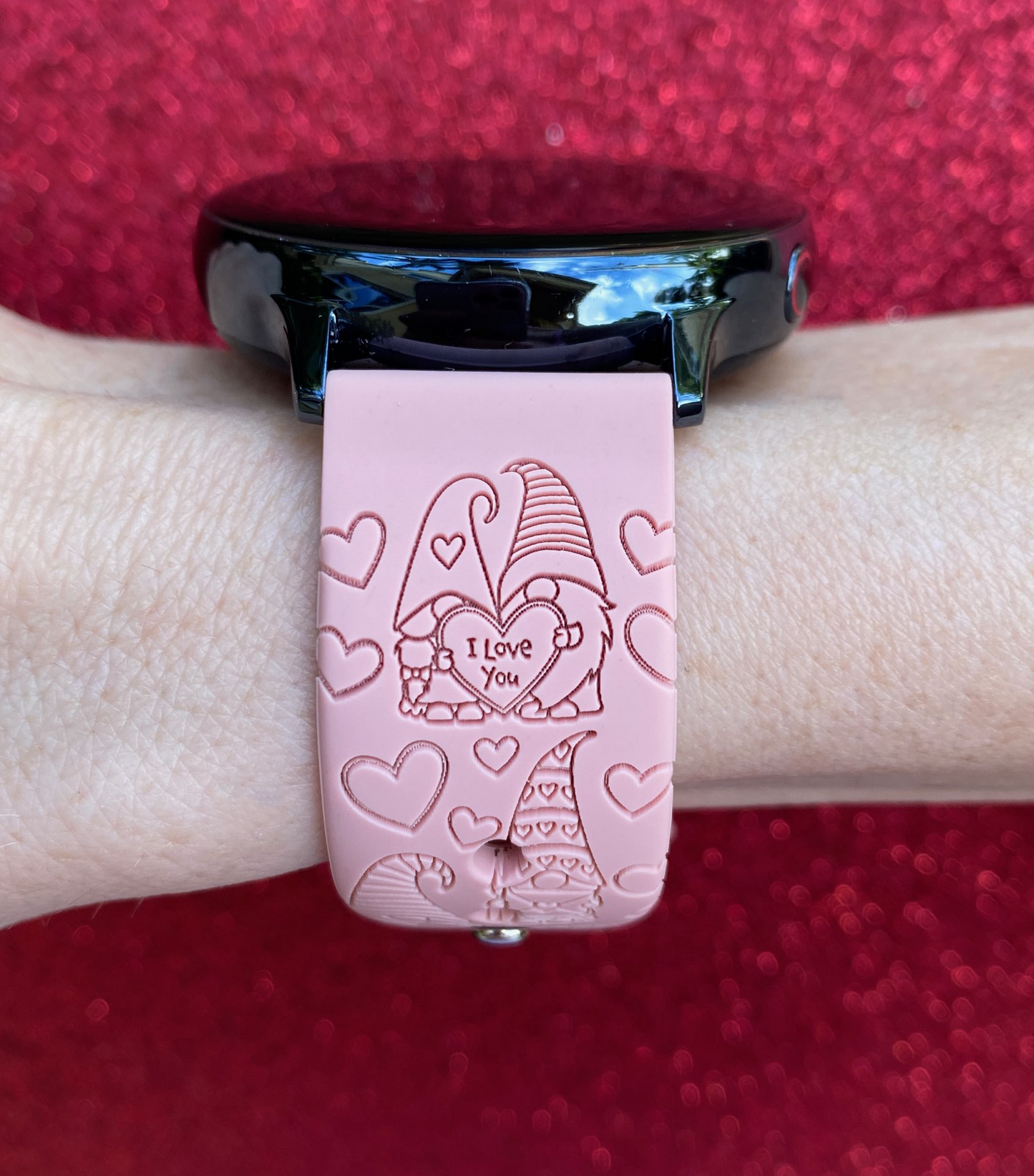 Valentine Gnomes 20mm Samsung Galaxy Watch Band