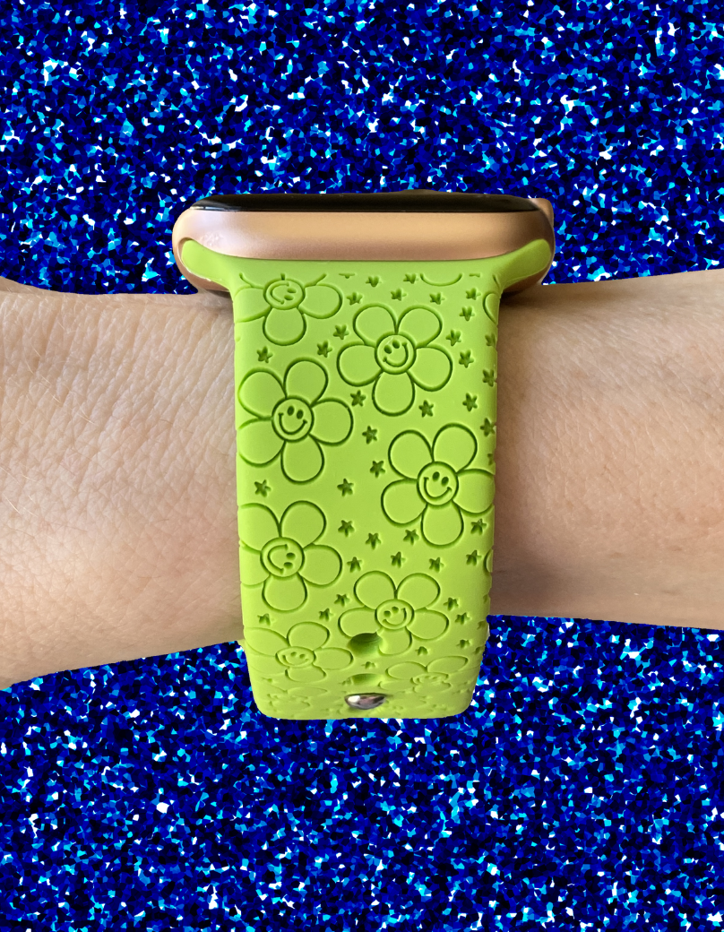 Smiley Flowers Watch Band For Apple Watch
