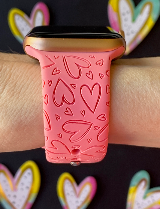 Cute Hearts Watch Band For Apple Watch