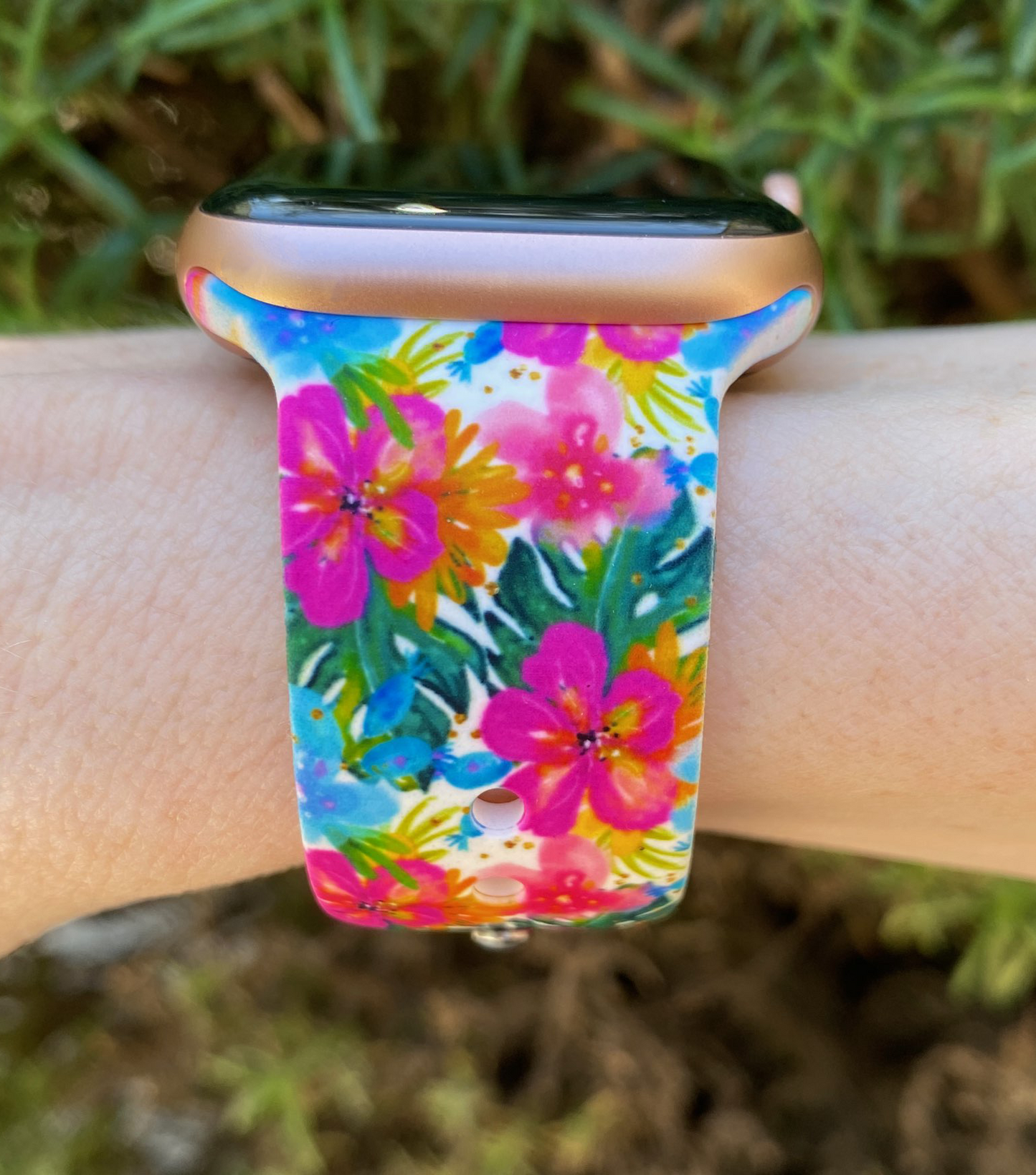 Hibiscus Watch Band For Apple Watch