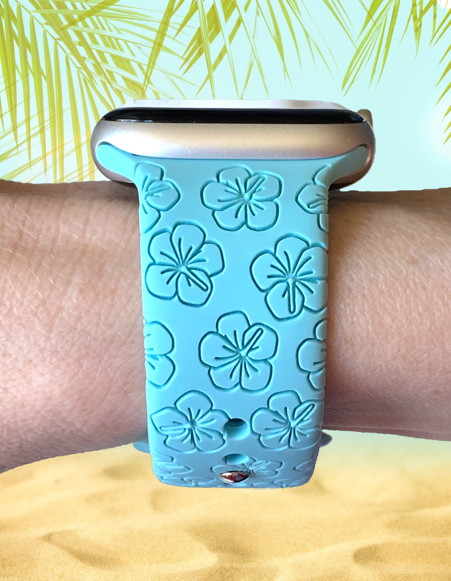 Blooming Hibiscus Watch Band For Apple Watch