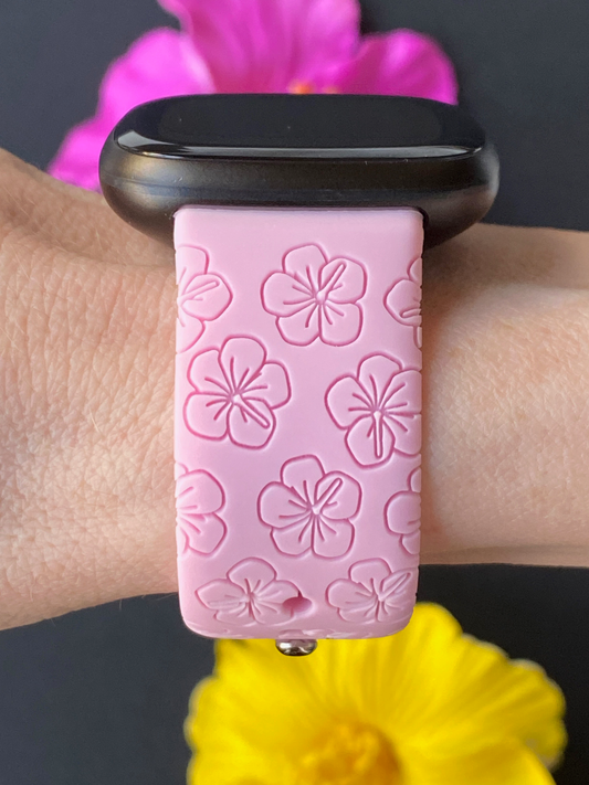 Blooming Hibiscus Fitbit Versa 3/Versa 4/Sense/Sense 2 Watch Band